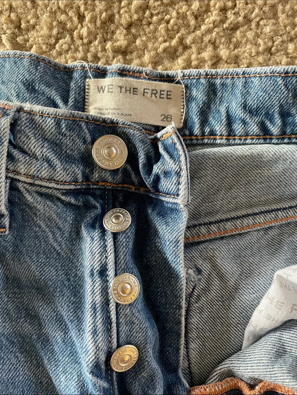 We the Free People 
Eden Slouchy Wide Leg Jeans size 26 - Picture 2 of 7